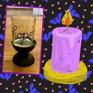 Hope candle 🕯️ holder with stand